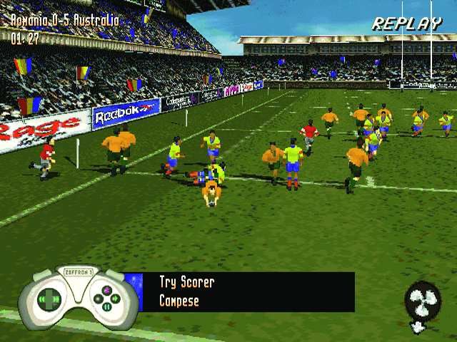 Jonah Lomu Rugby screenshot 4 for Playstation